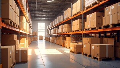 Warehouse filled with boxes