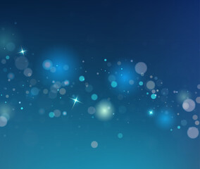 Abstract Dark Bokeh Vector With Glowing Lights For Technology Design