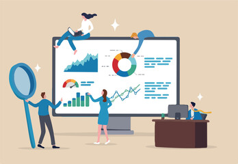 Go to Page |Prev12345...17Next Chart and graph, datum research statistics, inforgraphic financial review, project planning diagram, business information analysis, business people help analyze data on