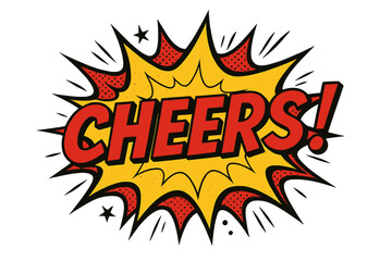 Comic style text icon set. retro, pop art comic book text elements flat collection