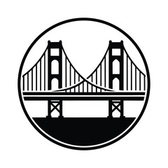 golden gate bridge vector