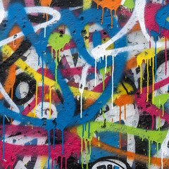 Fototapeta premium Graffiti spray paint wall texture