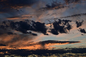 sunset over the mountains