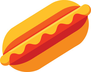Hot dog vector illustration