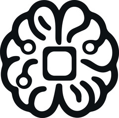 AI Brain Chip Icon