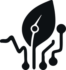 Smart Leaf Circuit Icon