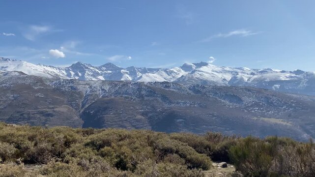 Video views of the highest peaks in the Sierra Nevada, Granada