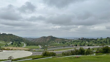 landscape with clouds