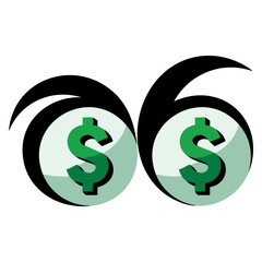 Cartoon eyes expression isolated vector illustration cute character eyes design perfect for emoji sticker mascot comic or funny cartoon artwork