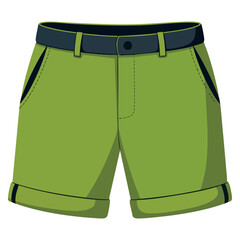 Flat clothes icon shorts fashion outfit modern man style vector illustration apparel element graphic design male clothing symbol web art