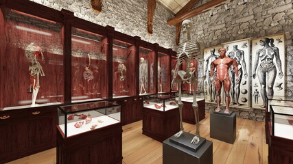 人体博物館　3DCGレンダリング