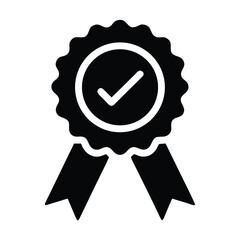 Premium quality guarantee badge icon vector illustration for best choice product certification