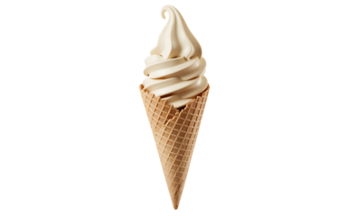 Delightful soft serve ice cream cone, a classic summer treat, perfect for cooling down on a hot day, a sweet temptation, enjoy the simple pleasures of life