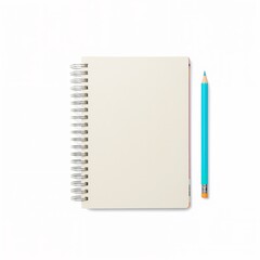 Spiral notebook isolated on pure white background