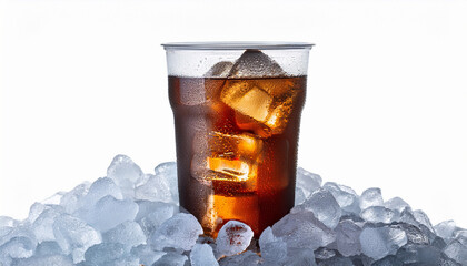 Poltava Ukraine March 22 2018 Pepsi Drink In A Can On Ice Isolated On White Background Pepsi Is Carbonated Soft Drink Produced By Pepsico Pepsi Was Created And Developed In 1893