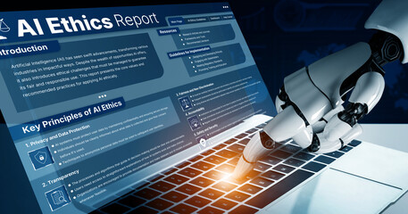 AI ethics ensures fairness, transparency, and responsibility in intelligent systems, guiding safe...