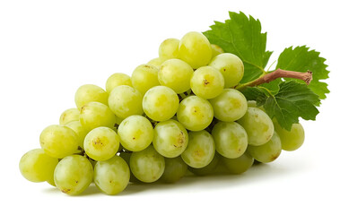 green grapes isolated on white background