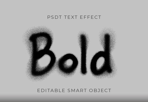 Black Spray Paint Text Effect Stencil Urban Font