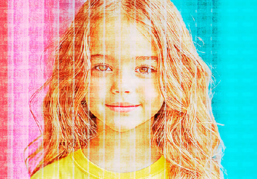 Yellow And Blue Realistic Embroidered Patch Photo Effect