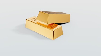 Shiny fine gold bars  &mdash; a symbol of wealth, luxury, and investment. Ideal for finance, banking, and economic