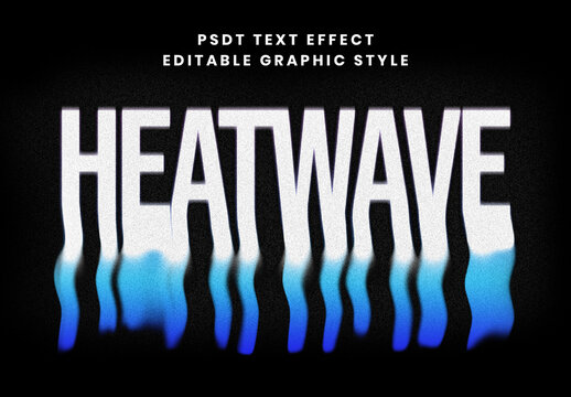 Melting Distortion Text Effect 