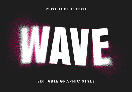 White and Pink Dissolving Text Effect Blur Grainy Bold Font
