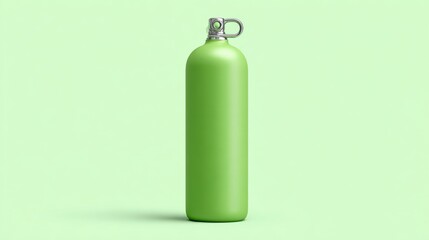 Sleek and Modern Green Bottle on a Soft Green Background, Perfect for Eco-Friendly Projects, Branding, Advertising, and Product Presentations