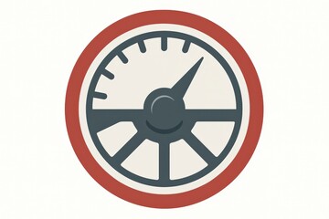 Obraz premium Unique vintage-inspired speedometer illustrating the fusion of retro design and modern aesthetics capturing a moment of artistic innovation in automotive visual culture