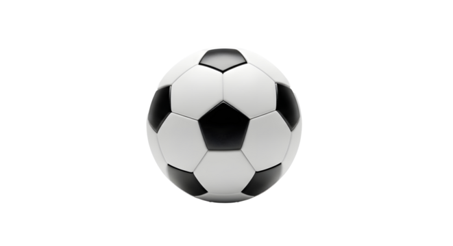 Classic soccer ball ready for the game, representing teamwork, athleticism, and global passion, perfect for sports marketing and event promotions.
