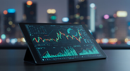 tablet pc on the board