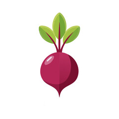 Beet Food Icon Isolated on a Transparent Background 