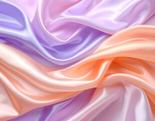 Obraz premium Flowing pastel silk fabrics