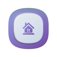 Mobile Bottom Bar Home Icon – Navigation UI
