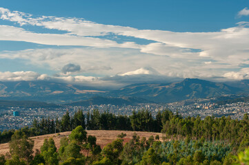 Quito Panoramic: City, Forest, and the Andes