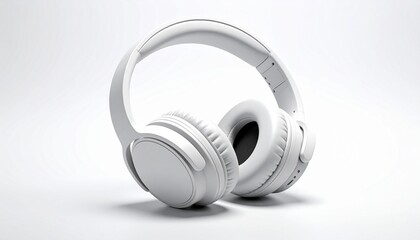 Sleek White Headphones Immersive Sound & Modern Design