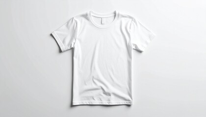 White T-Shirt Mockup Clean Casual Wear for Graphic Design Templates
