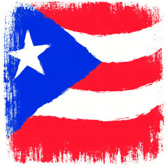 high quality vector image of the flag of Puerto Rico
