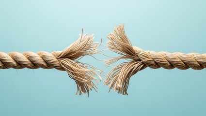 Rope breaking under tension