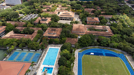 Medellin, Antioquia, Colombia. September 2, 2025. University of Antioquia. It has been a pillar in medicine, engineering, and science, and today has a University City, inaugurated in 1969.