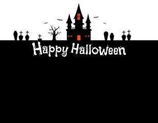 Obraz premium 秋の素材 ハロウィンのフレーム枠 文字