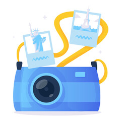 Camera Photo Vacation Vector Object