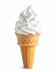 Ice Cream Cone on white background