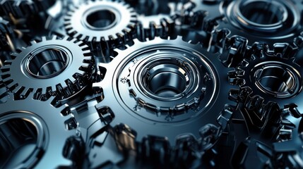 Metallic gears machinery