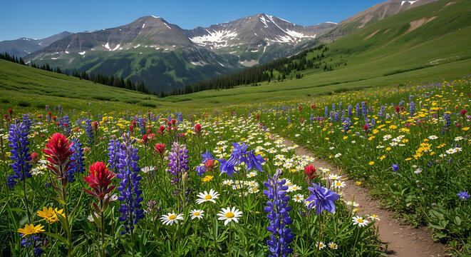 Wildflowers blooming on Shrine Pass, Vail, Colorado, USA_imgupscaler.ai_v1(Fast)_2K