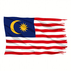 high quality vector image of the flag of Malaysia
