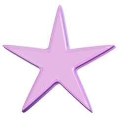 3D Holographic Sparkle Star Icon