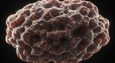 an image of a ball of colored material