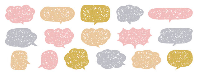 アナログな雰囲気漂う手描き吹き出し素材集