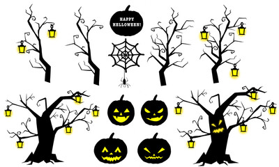 halloween illustration set★ハロウィンのワンポイント素材セット