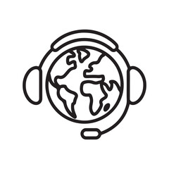 Website icon. World Music and International Audio Symbol. World Music and International Audio Symbol. Vector Illustration
